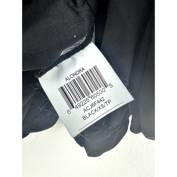 BCBG Max Azria Women’s Dress Alondra Black XS Ruched Gathered Drape Nice - Picture 6 of 8